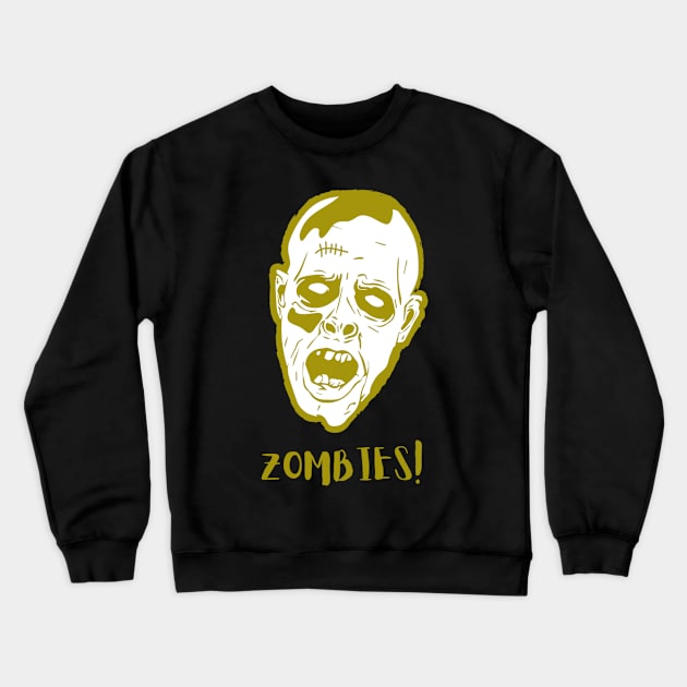 Spooky Zombie Apparel Crewneck Sweatshirt by Topher's Emporium